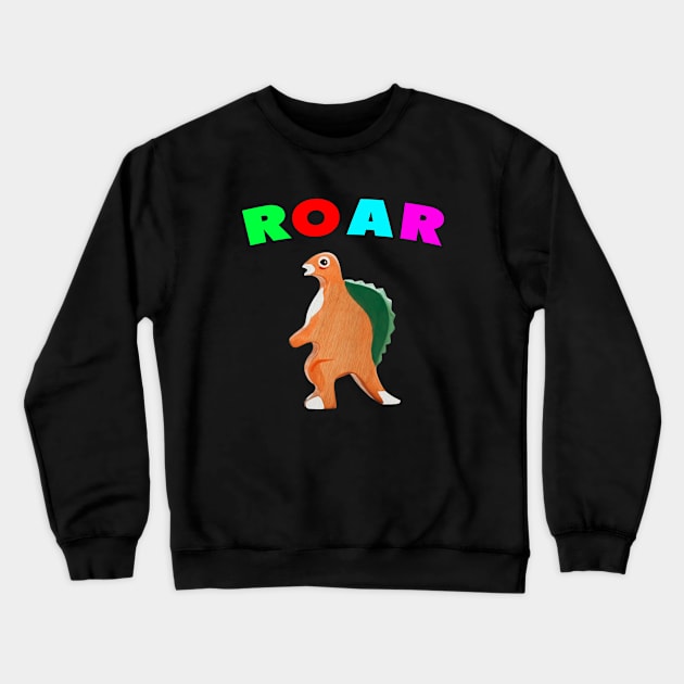 cute dinosaur backtoschool quote Colors Crewneck Sweatshirt by Dolta